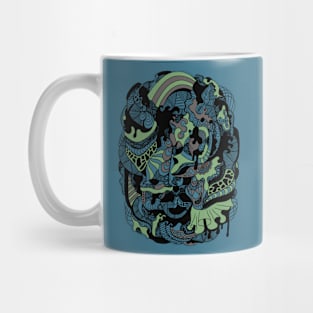 Mellow Cool Abstract Wave of Thoughts No 2 Mug